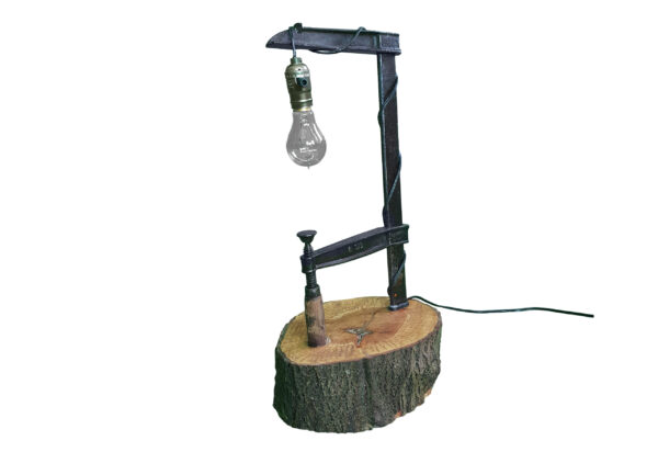 Schraubzwinge Lampe mit Sockel